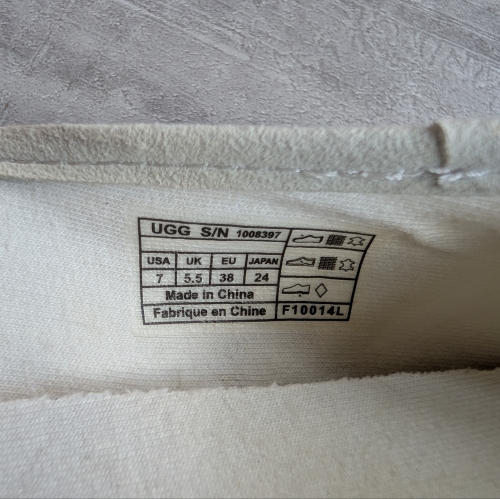 UGG Syleste Espadrille Women's Seagull White Canvas Slip On Flats Loafers Shoe 7 - Picture 10 of 11
